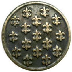 22-1.2.2  Fleur-de-lis - silvered metal